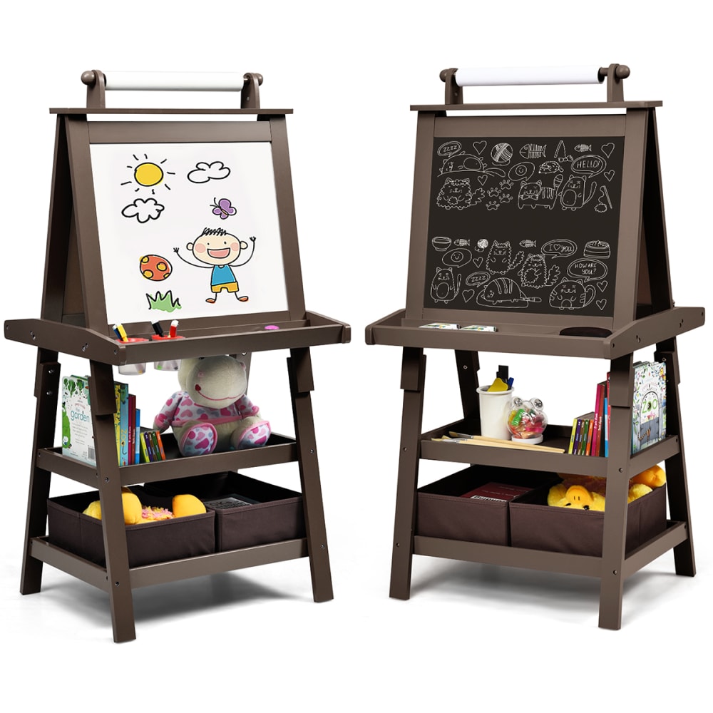Tableau enfant double face café (Giantex) - Image 1