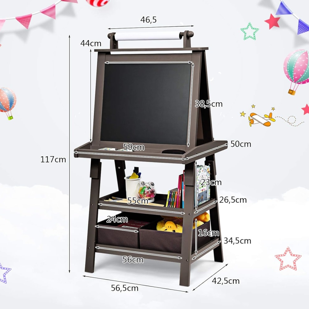 Tableau enfant double face café (Giantex) - Image 2
