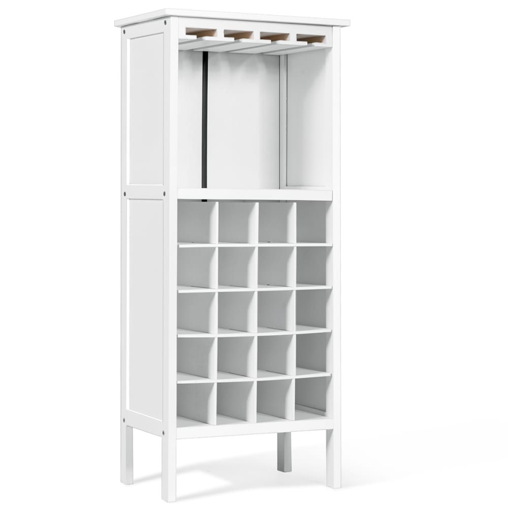 Casier a vin blanc 42x24,5x96cm