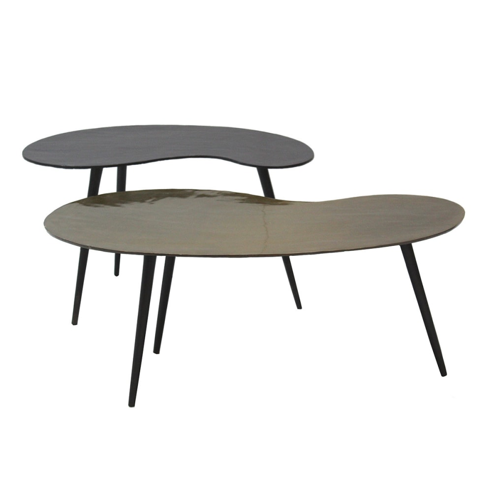 Lot de 2 tables basses - noir