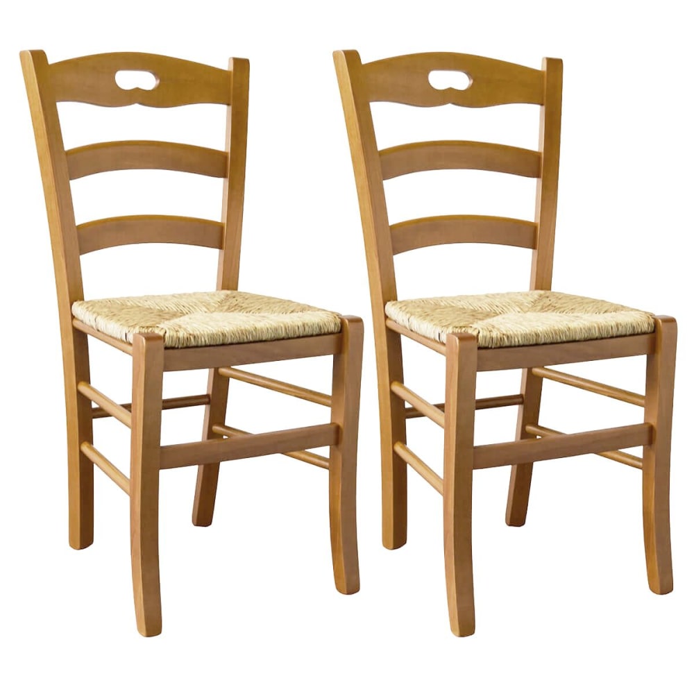Lot  de 2 chaises teinté