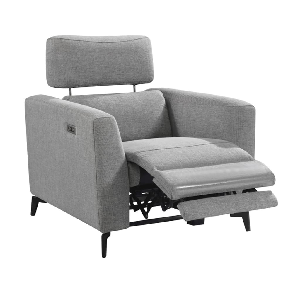 Fauteuil relax electrique gris foncé