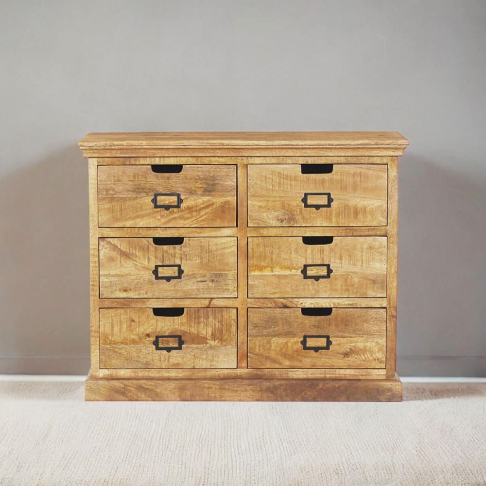 Commode en manguier 6 tiroirs - Maisons du Monde