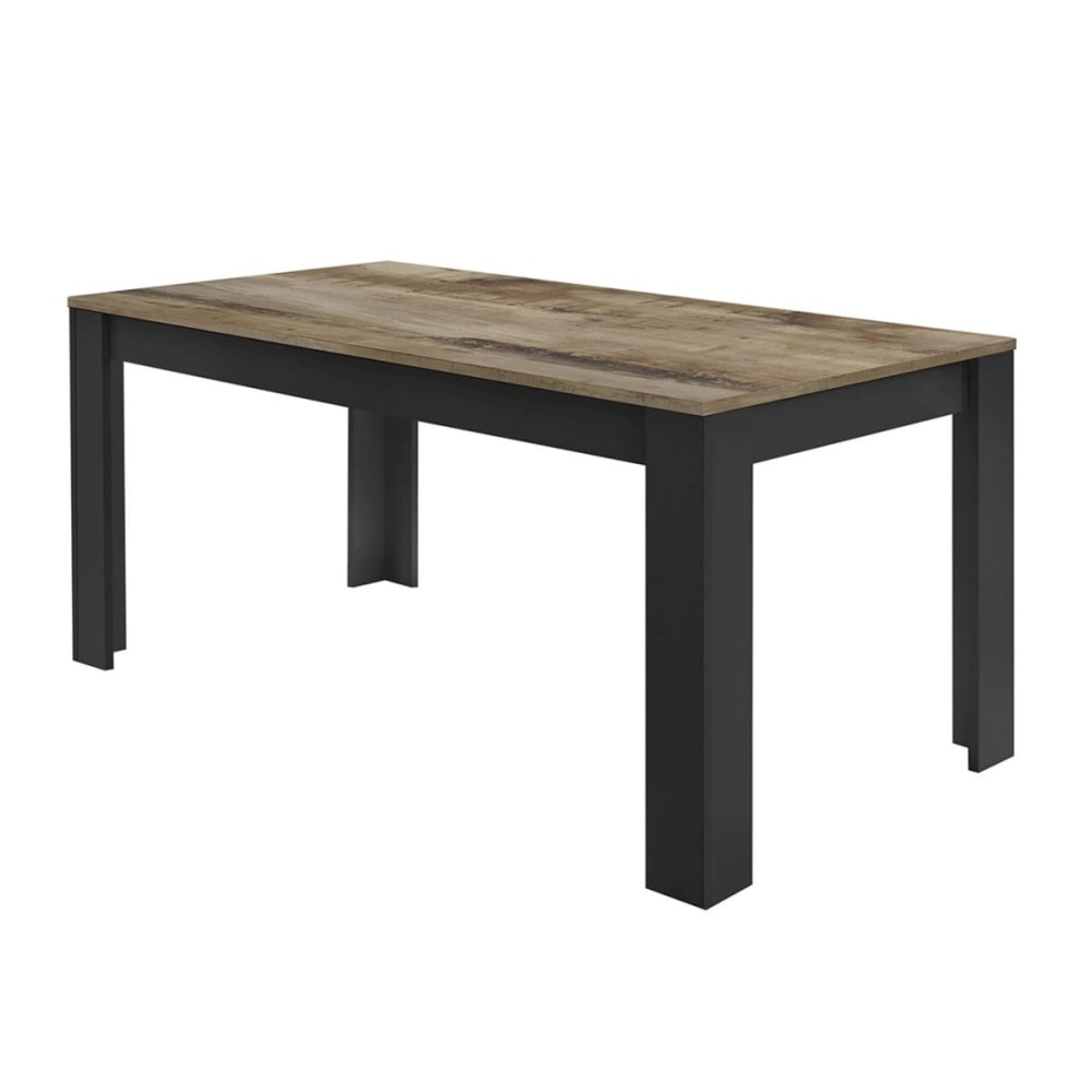 Table repas 180cm noir - plateau