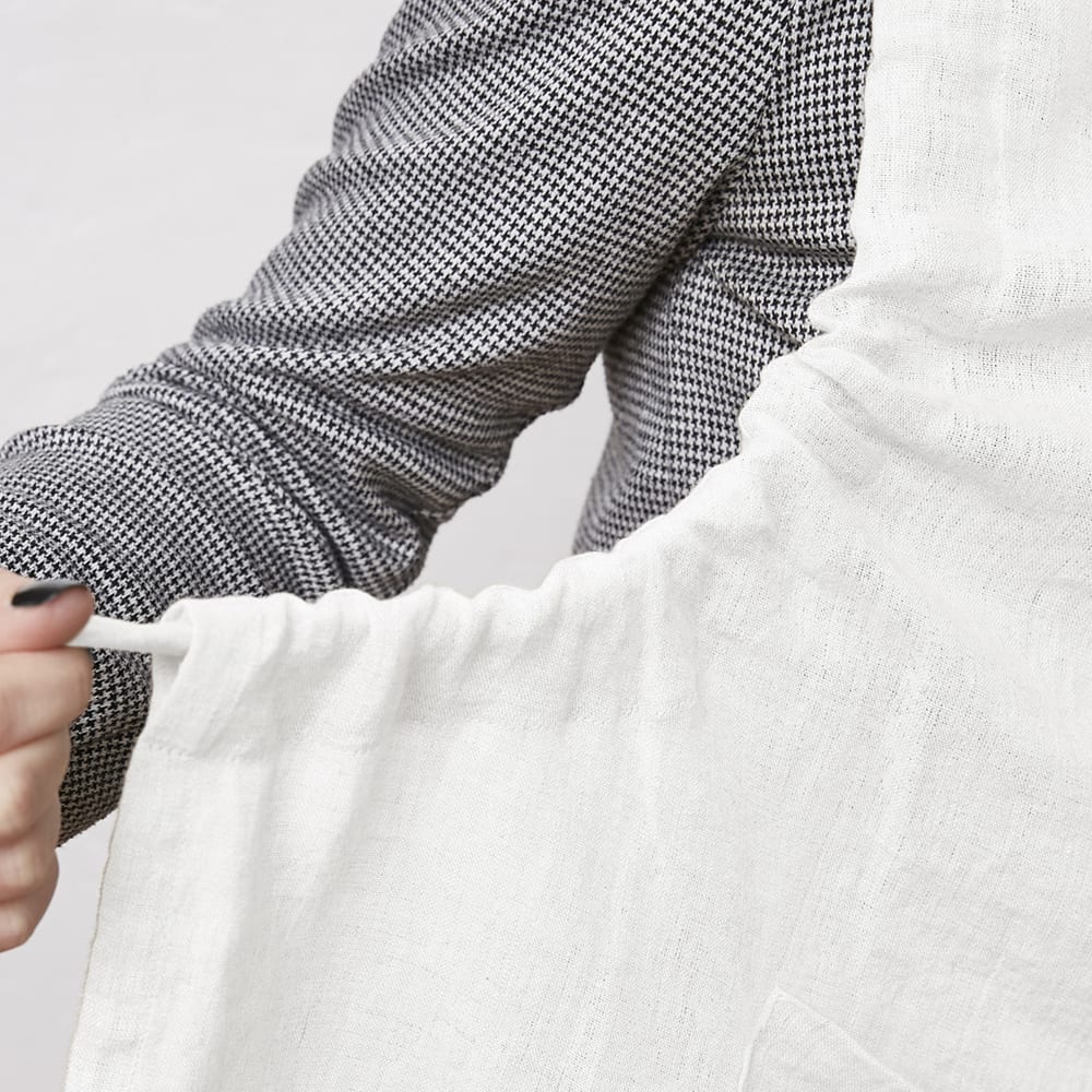 Tablier lin français craie 70x85 cm - Maisons du Monde