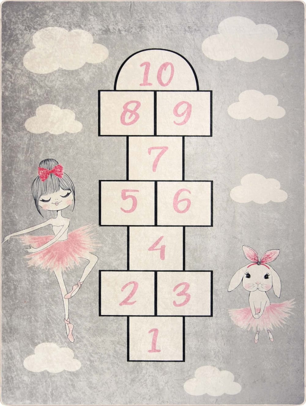 Tapis polyester gris 120 x 160 cm