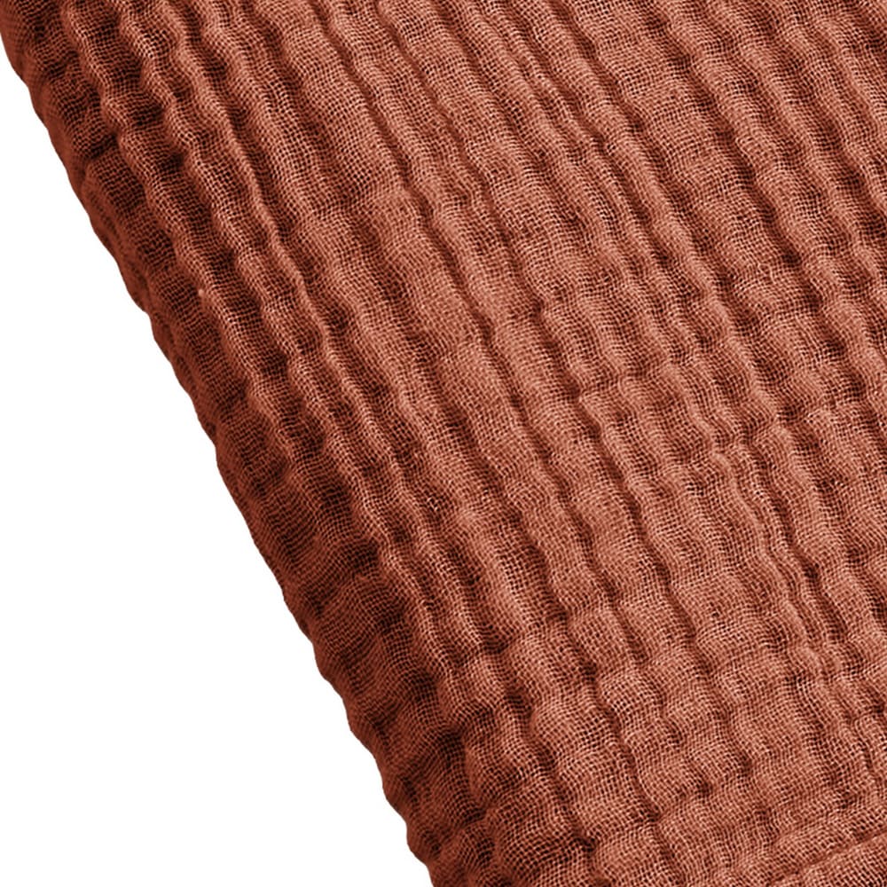 Serviette de bain gaze de coton terracotta 70x130 cm - Maisons du Monde