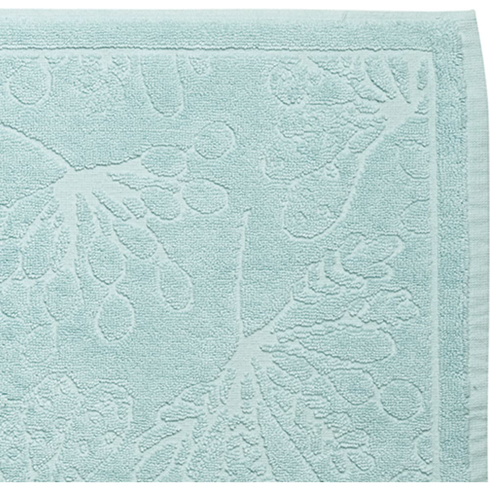 Tapis de bain coton bio bleu clair 50x80 cm - Maisons du Monde