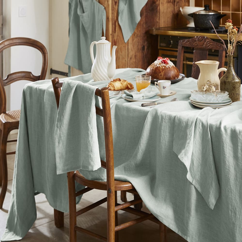 Nappe rectangle lin français