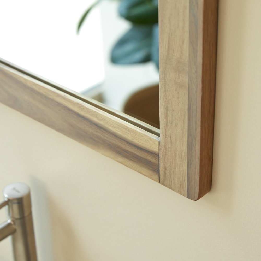 Spiegel aus massivem Akazienholz 55,5x50 cm - Maisons Du Monde