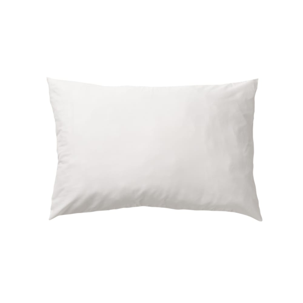 Taie d'oreiller en popeline 300 fils blanc 65x65 cm