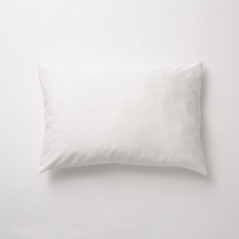 Taie d'oreiller en popeline 300 fils blanc 65x65 cm - Maisons du Monde
