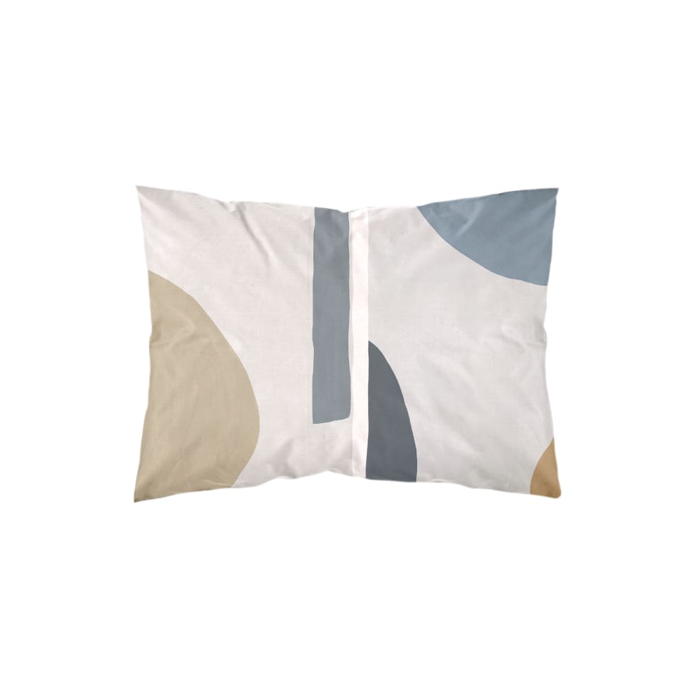 Taie d'oreiller en popeline 300 fils multicolore 50x80 cm