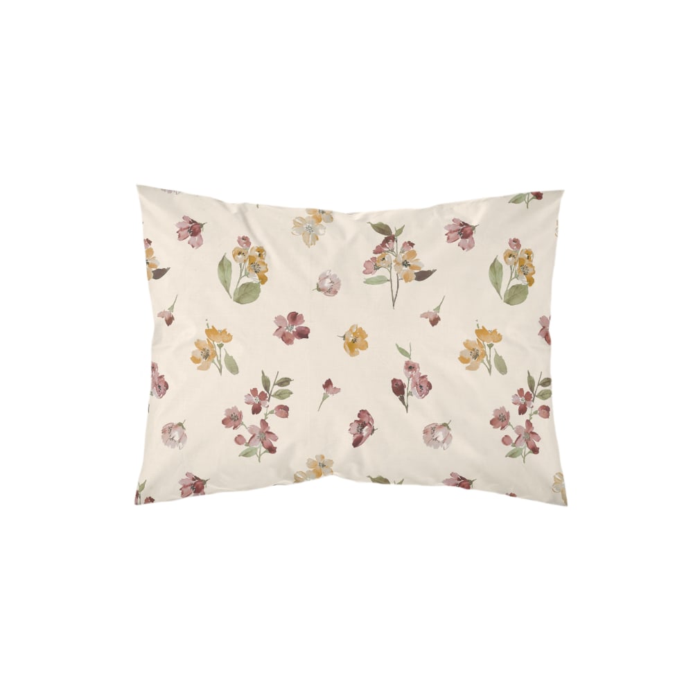 Taie d'oreiller en popeline 300 fils multicolore 50x80 cm