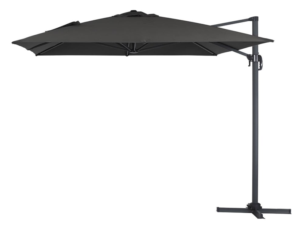 Parasol jardin aluminium noir 300 x 400 x 300 cm