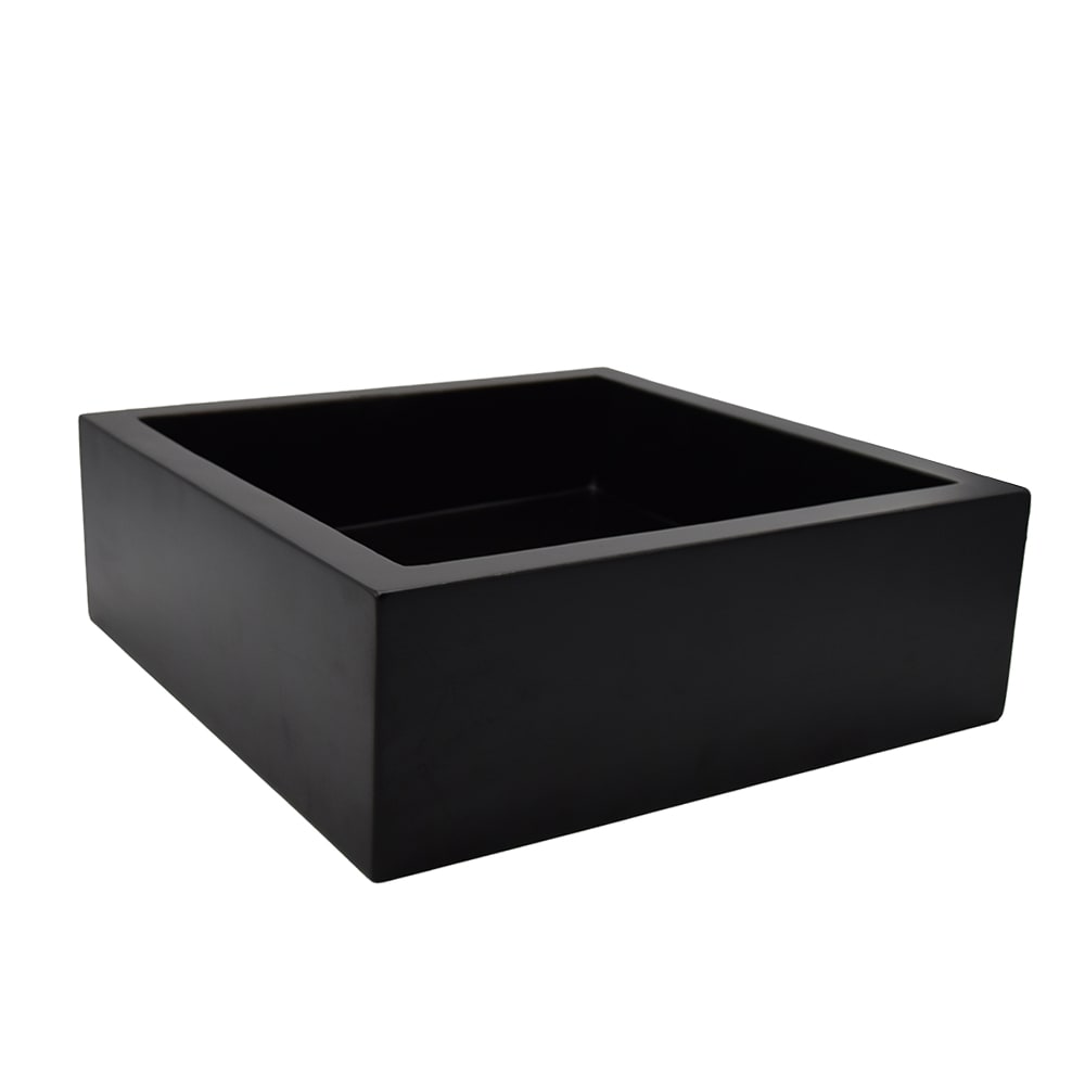 Vasque ronde à poser effet béton noir - Maisons du Monde