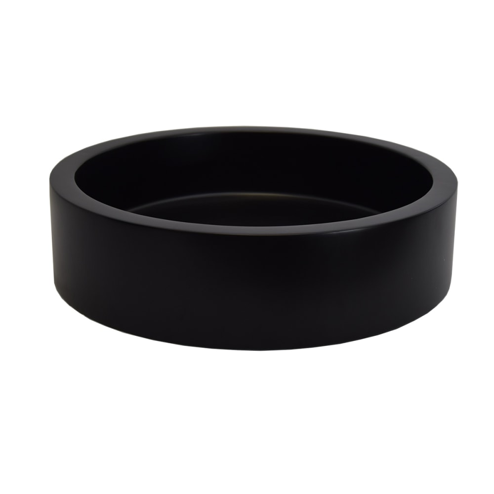 Vasque à poser effet béton noir 40×40 cm - Maisons du Monde