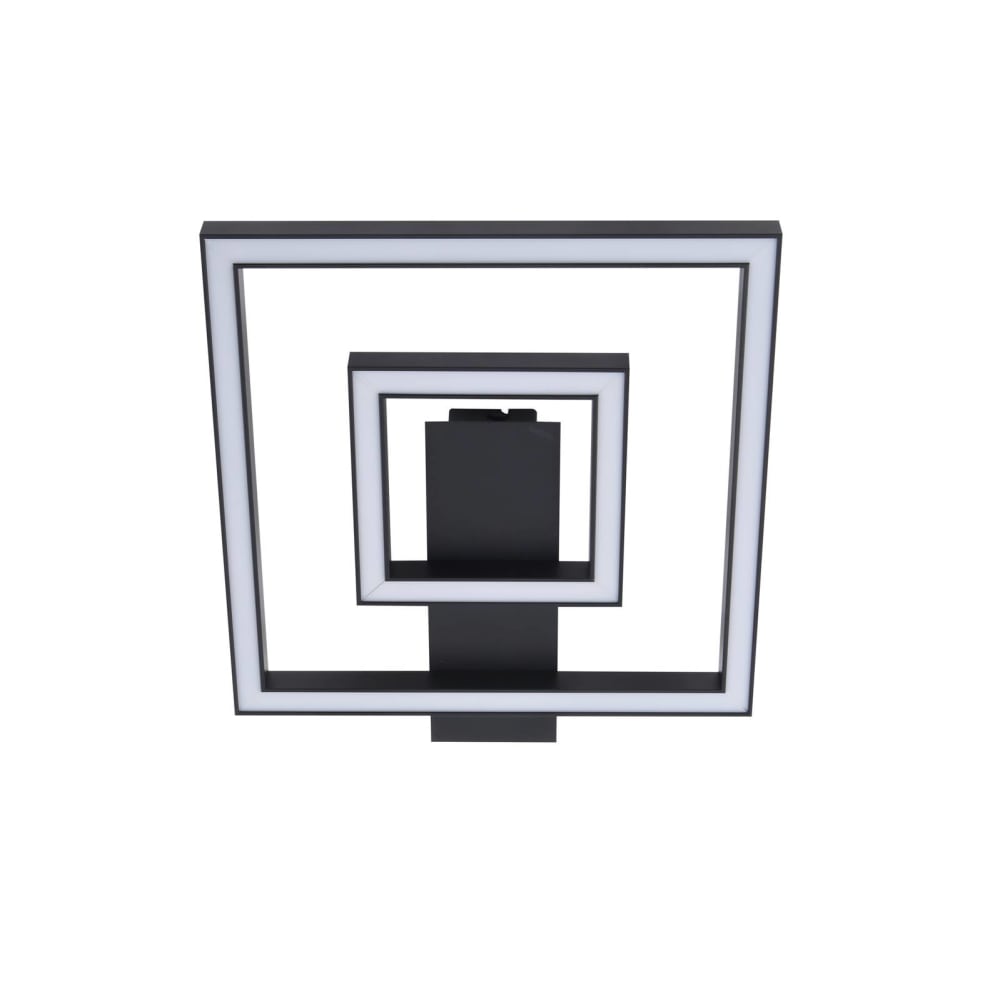 Lindby LED Deckenleuchte aus Aluminium, schwarz style modern - Aluminium