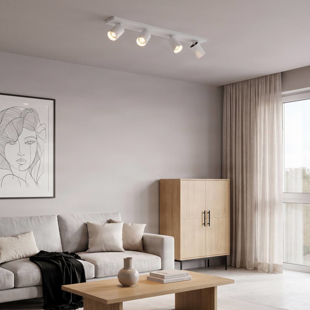 Arcchio Strahler aus Aluminium, weiß style modern - Aluminium