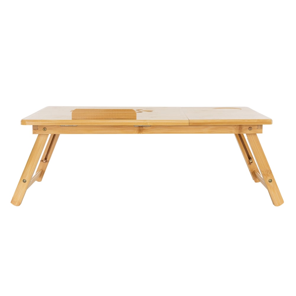 Laptoptisch Natur aus Bambus höhenverstellbar & klappbar mit