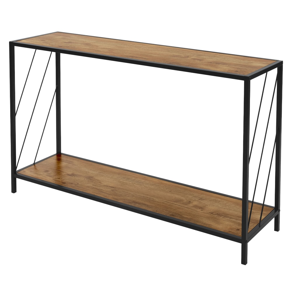 ML-Design Konsolentisch Wohnzimmertisch Flurtisch Eiche-Rustikal Braun Braun Spanplatte