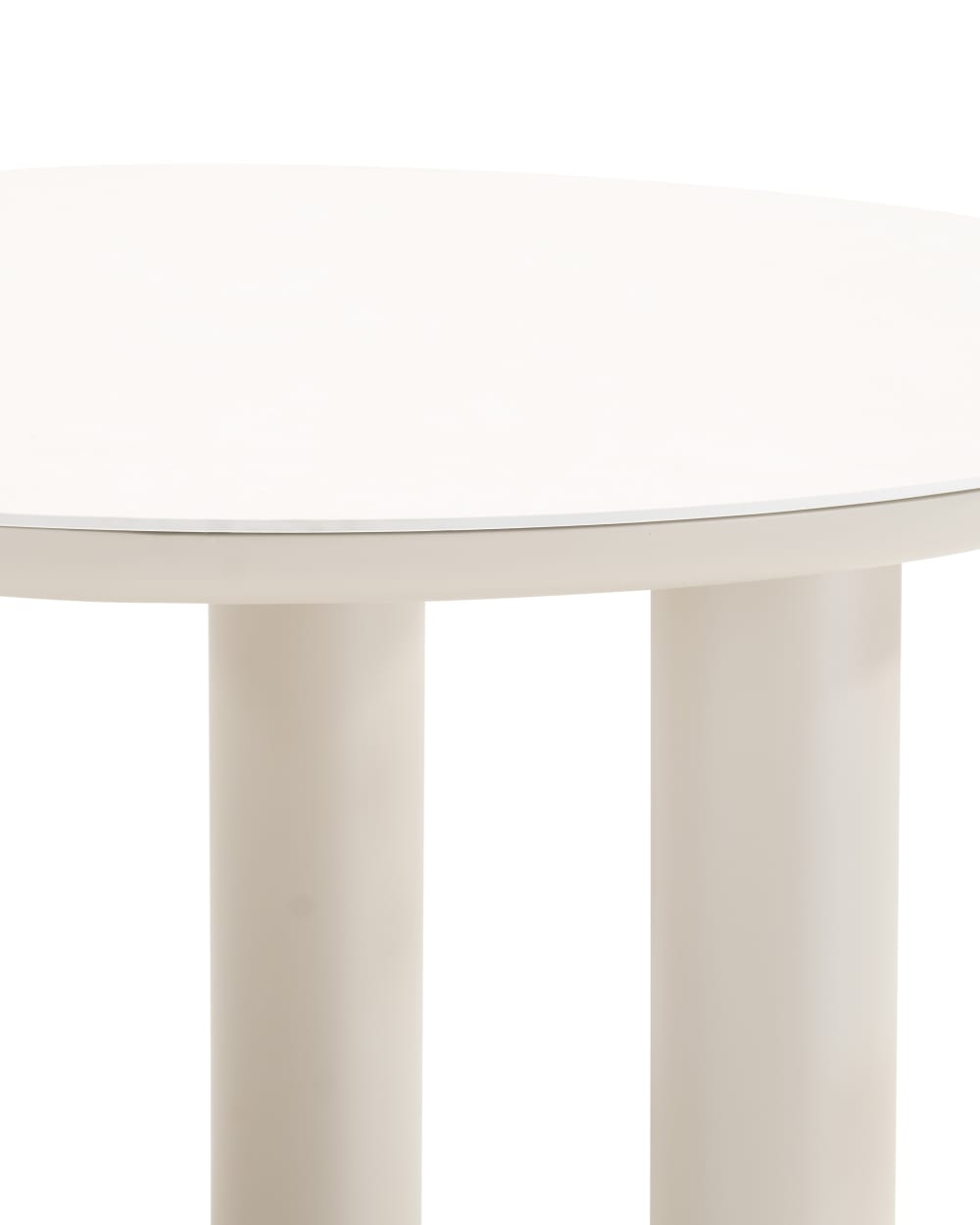 Set de table ronde et 4 chaises beige