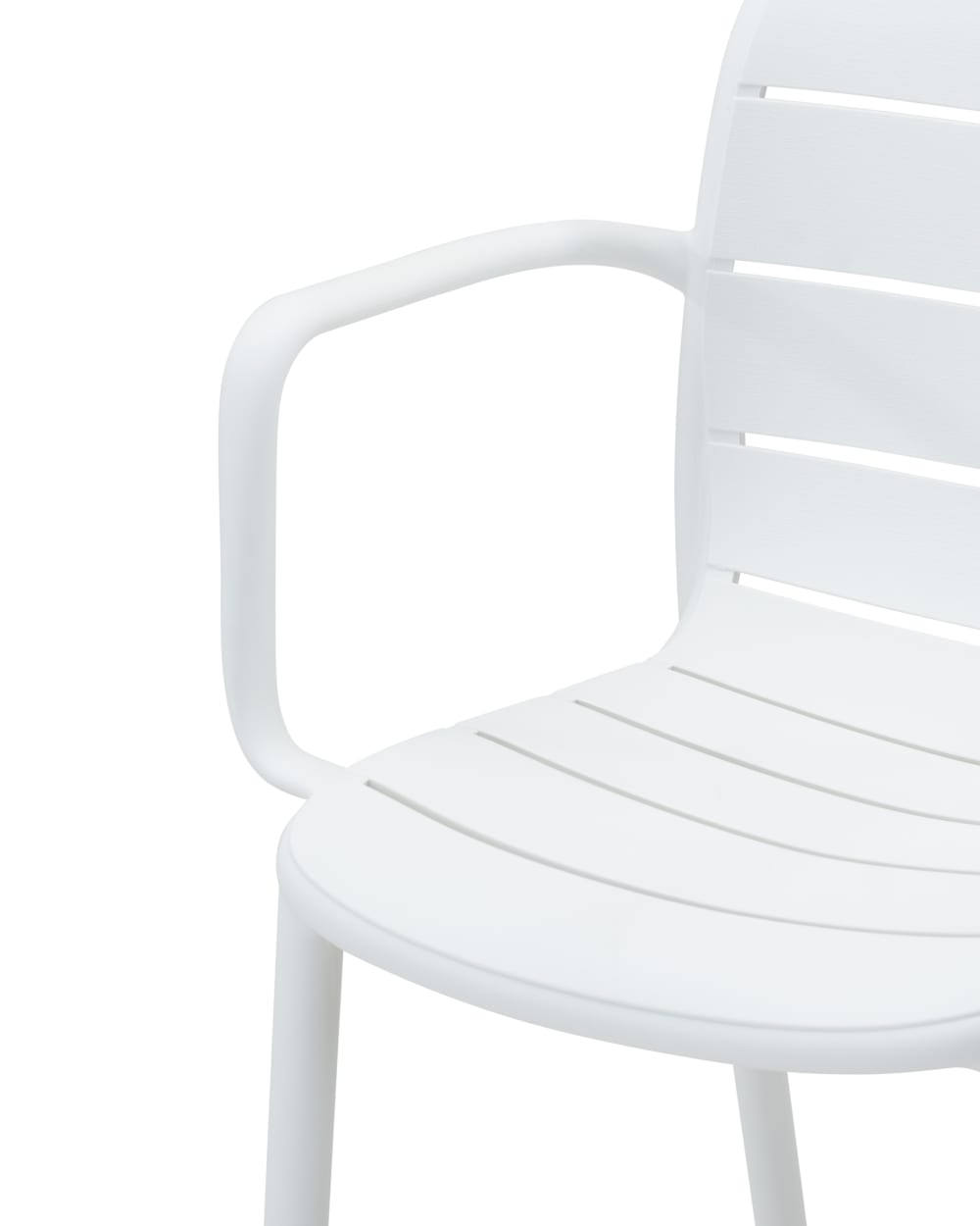 Set de table ronde et 4 chaises blanc - Maisons du Monde