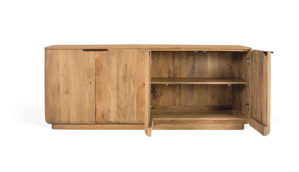 Sideboard aus Mangoholz mit abgerundeten Ecken - Maisons Du Monde