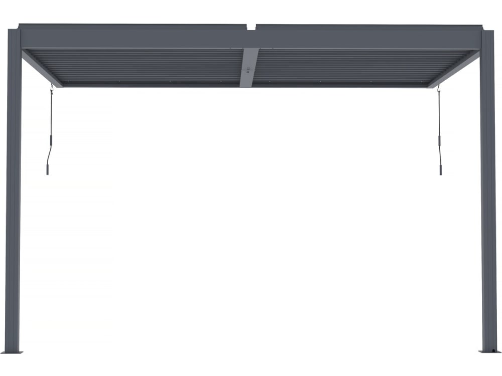 Pergola bioclimatique aluminium anthracite 300 x 400 cm