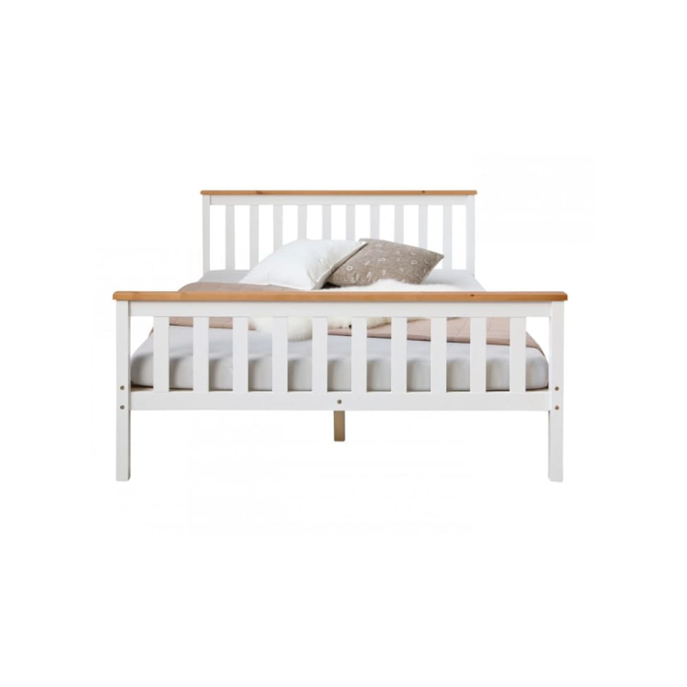 Lit futon double 140x200 bois blanc - Maisons du Monde