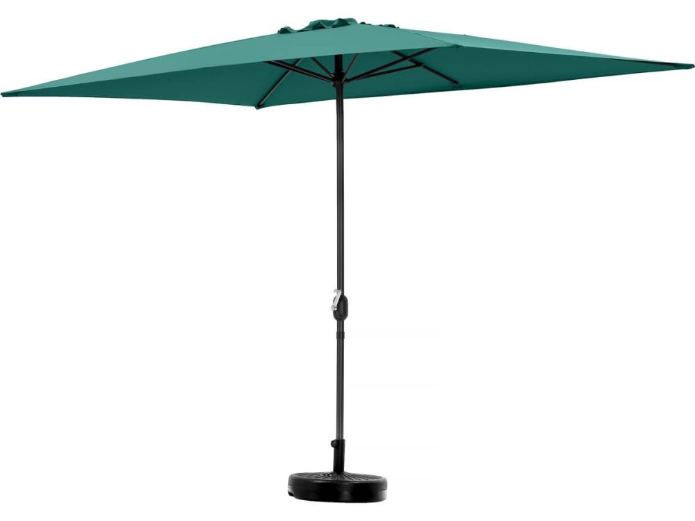 Parasol jardin en aluminium vert 200 x 300 x 235 cm