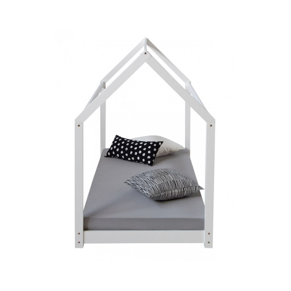 Lit cabane enfant 80 x 160 cm blanc - Maisons du Monde
