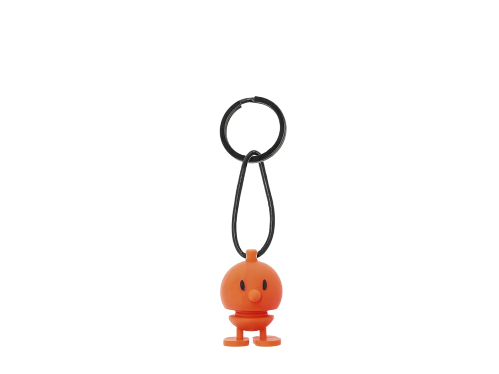 Hoptimist Porte-clés silicone bumble orange Silicone Poly Organo Siloxane Garçon