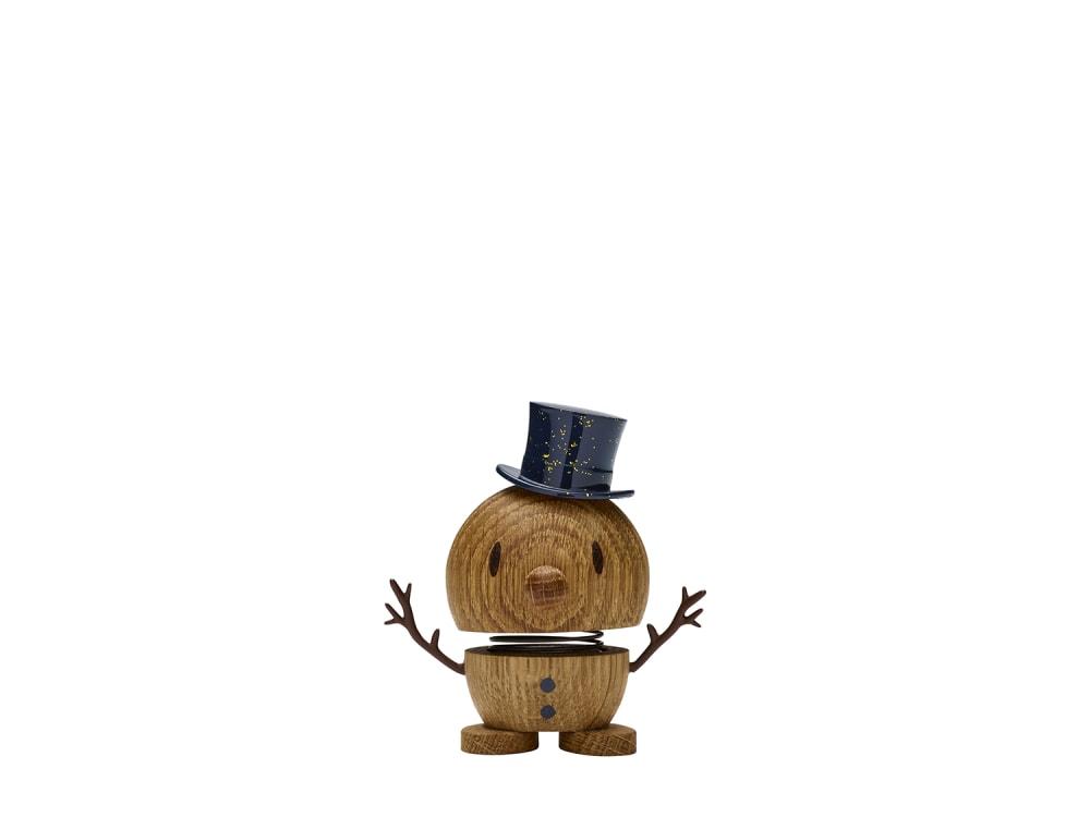 Hoptimist Figurine bonhomme de neige s chêne MARRON BOIS Garçon