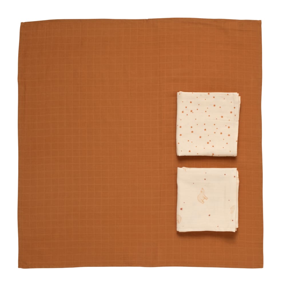 Langes en coton bio boite de 3