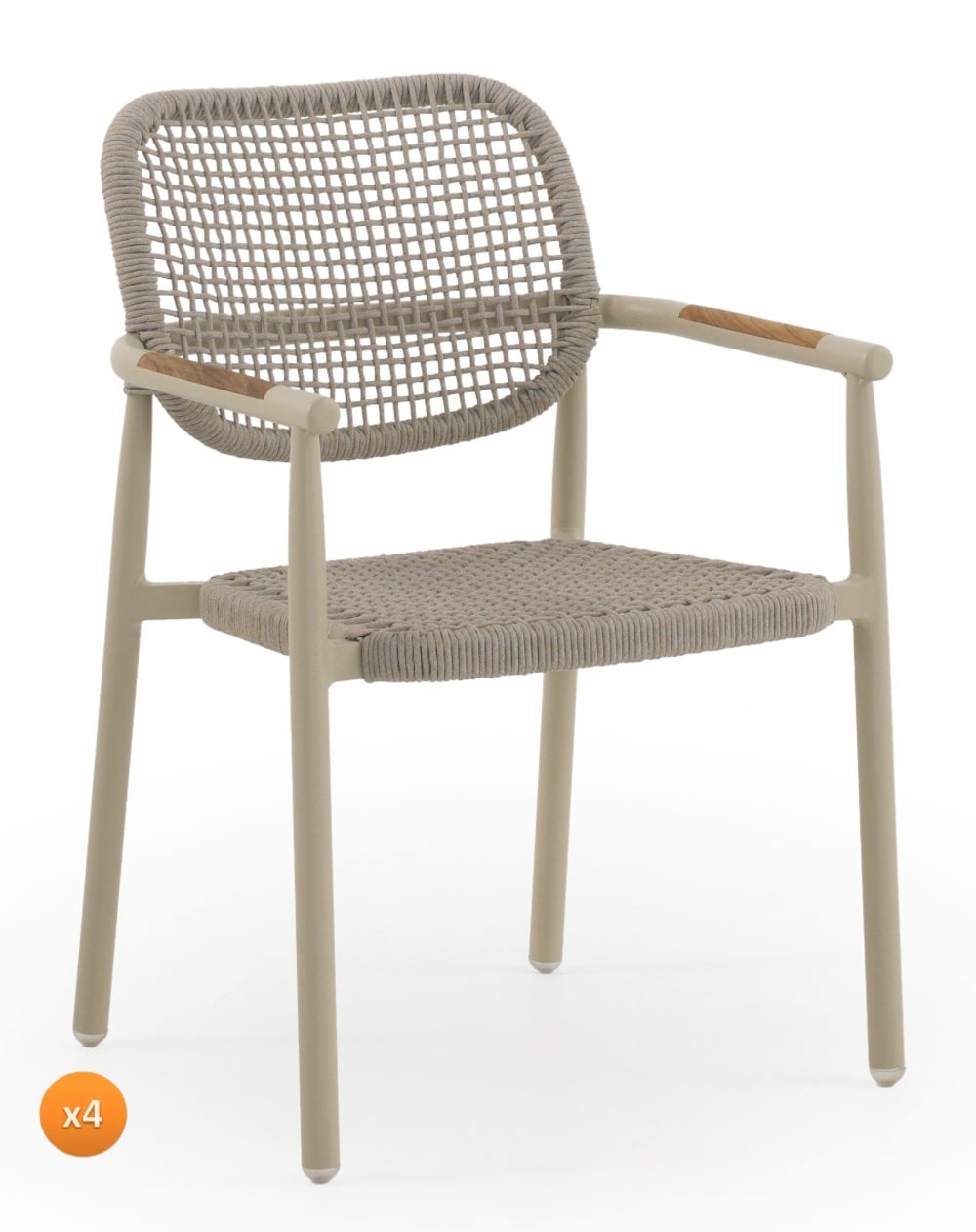 Lot de 4 fauteuils en