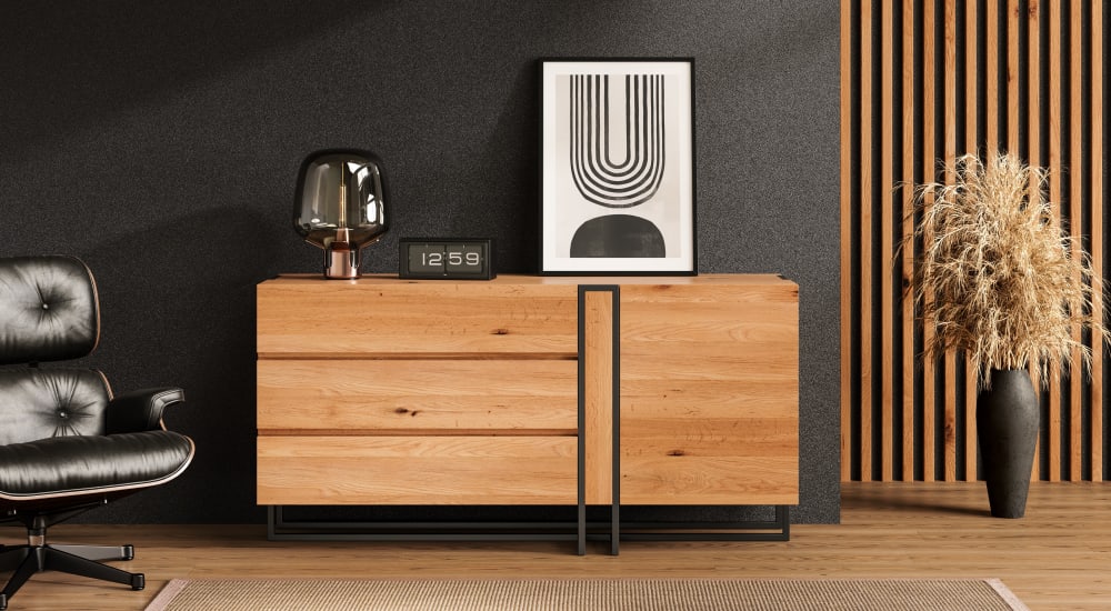 Kommode aus massivem Eichenholz 160 cm - Maisons Du Monde