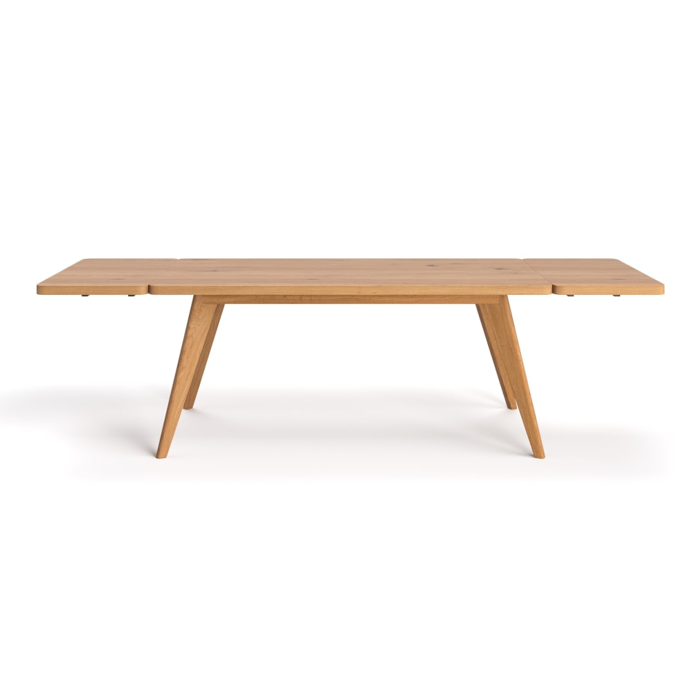 Danzz Ausziehbarer Esstisch aus Eichenholz 200x90 +2x50 cm Braun