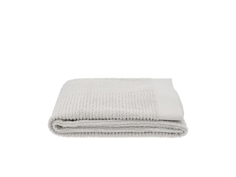 Zone Denmark Serviette de bain en coton gris clair 70x140 cm Certifié Oeko-Tex