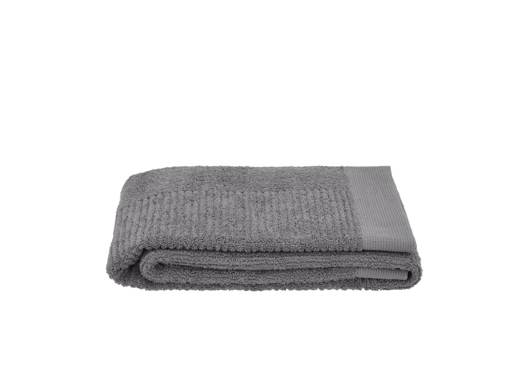 Serviette de bain en coton gris 70x140 cm