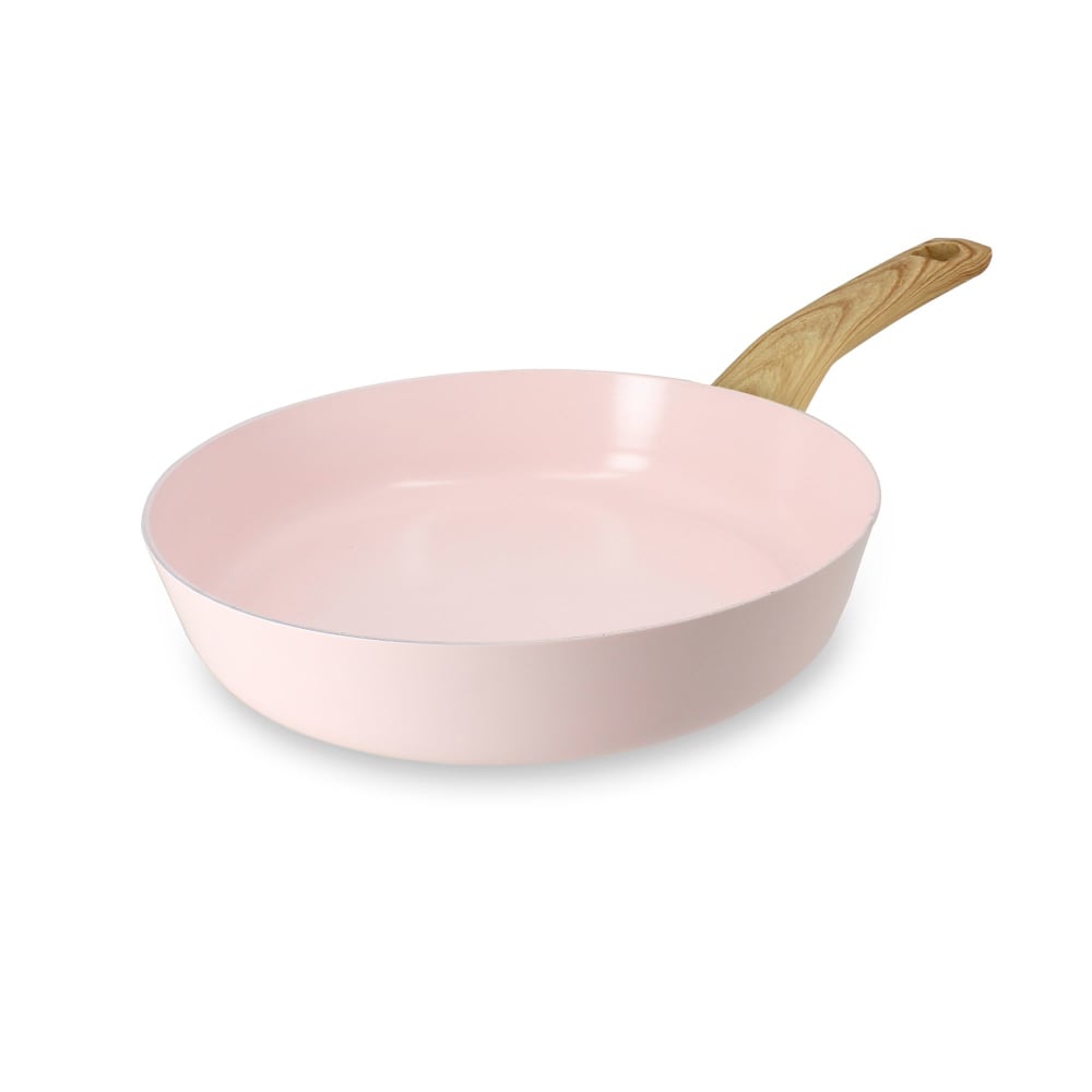 Poêle 24cm avec revêtement céramique rose - tous feux