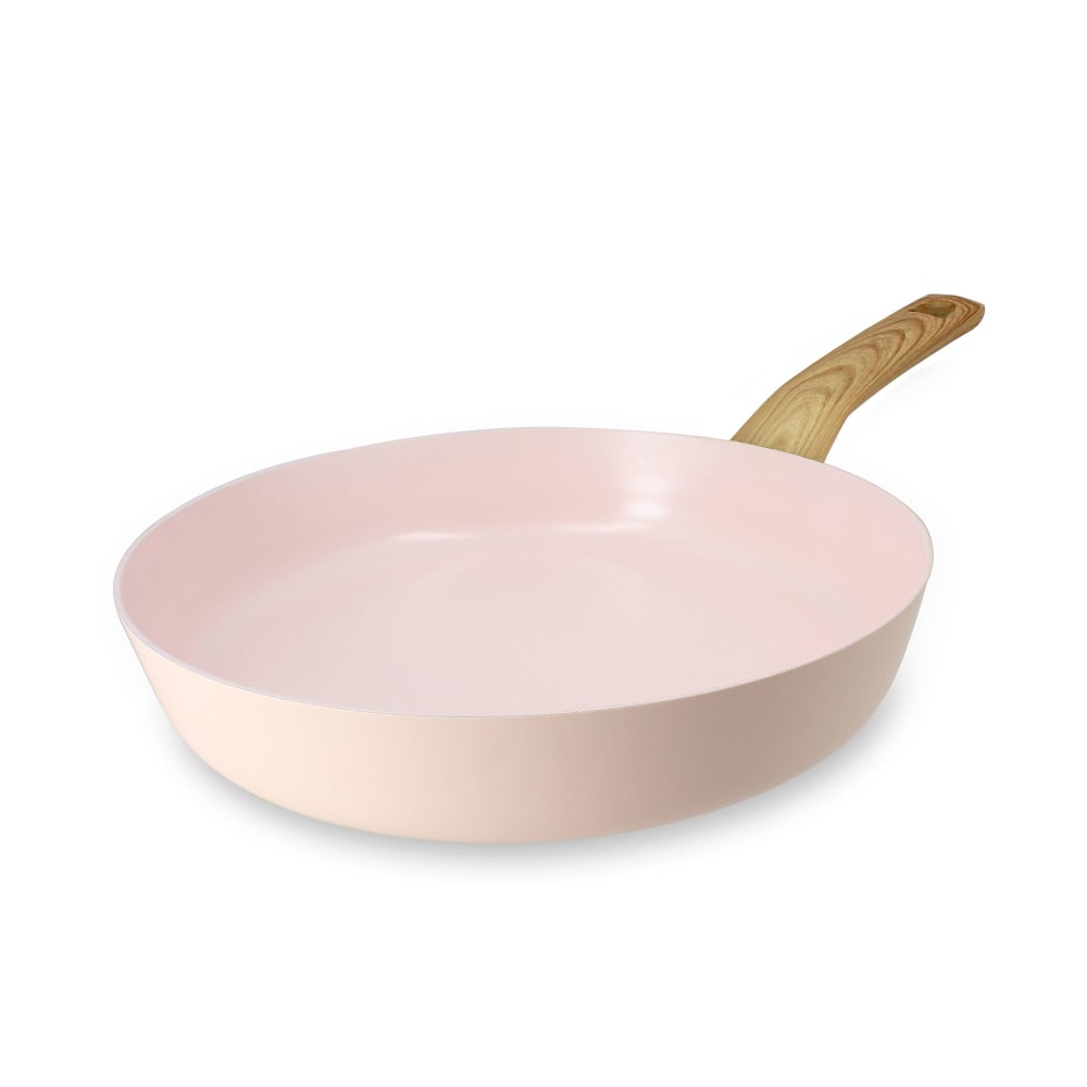 Poêle en revêtement céramique 28cm rose - tous feux