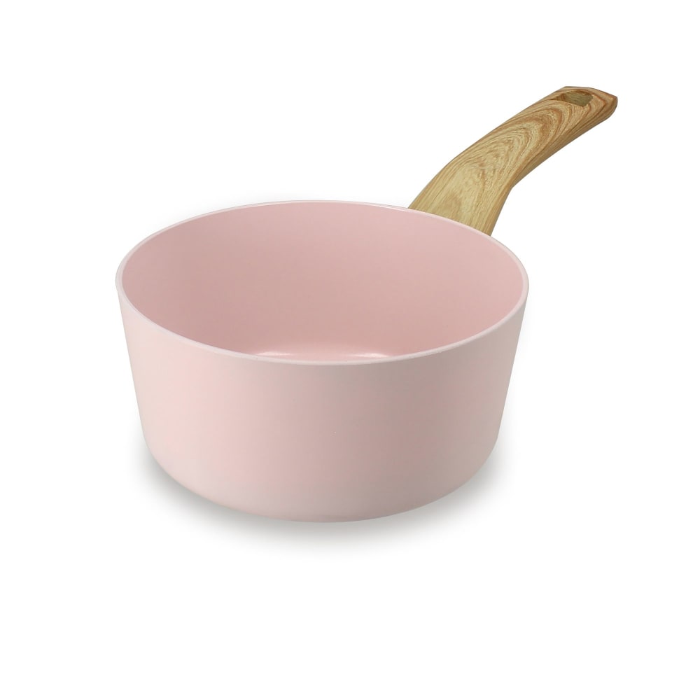 Casserole 16cm avec revêtement céramique rose - tous feux Casserole 16cm avec revêtement céramique rose - tous feux