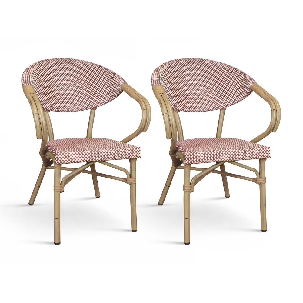 lot 2 fauteuils - rouge