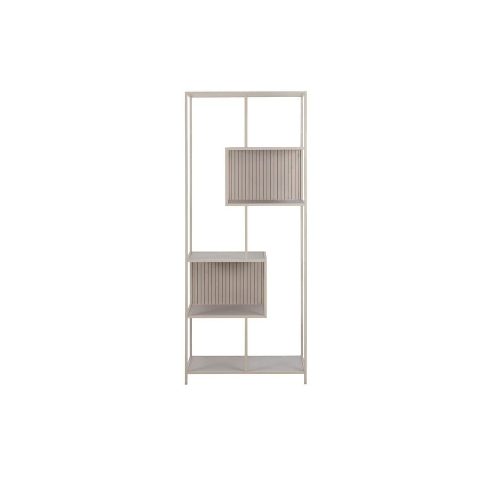 Bibliothèque scandinave en métal grège 5 tablettes - Maisons du Monde