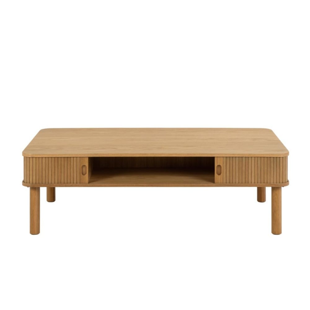 Table basse rectangulaire 3 niches de rangement L130