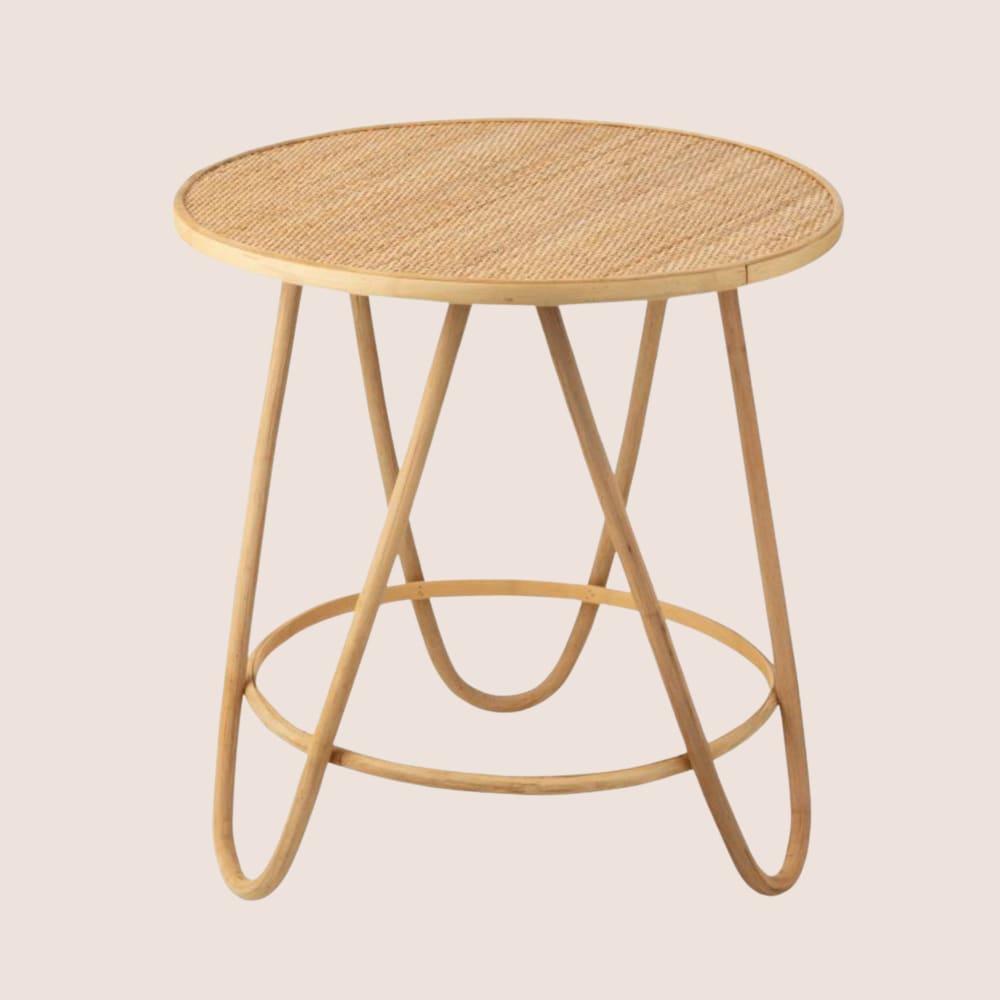Table basse ronde en rotin d60 - Maisons du Monde