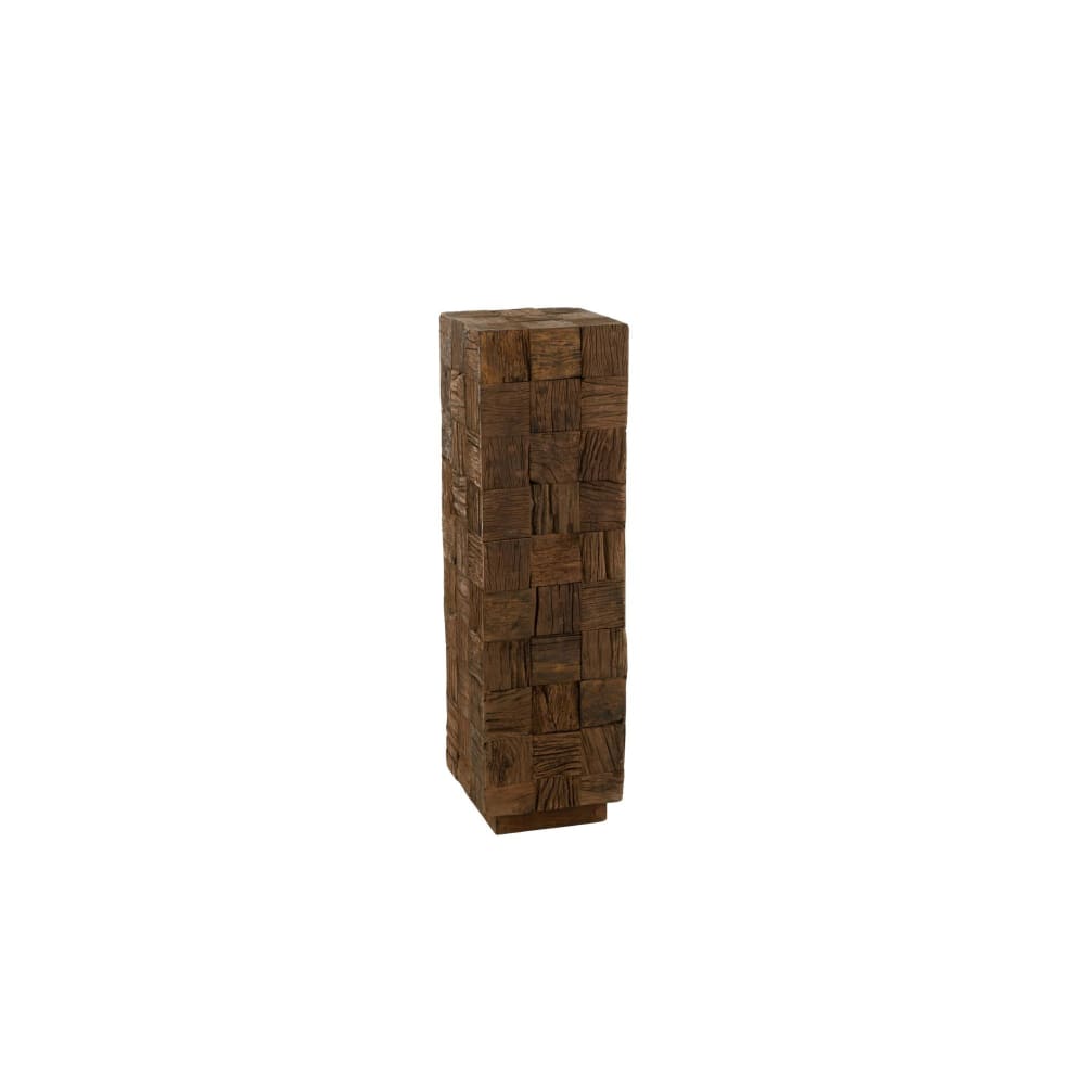 Sellette en bois foncé recyclé h105