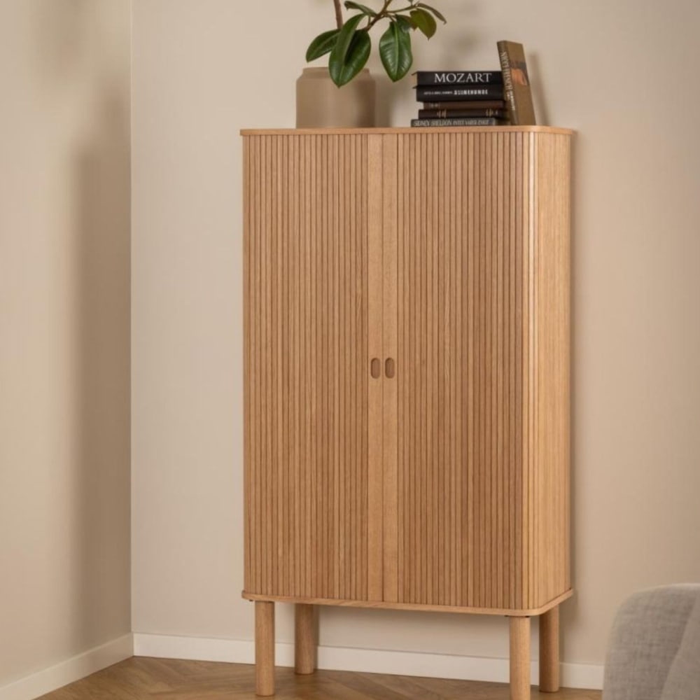 Buffet haut en chêne 2 portes l80 - Maisons du Monde