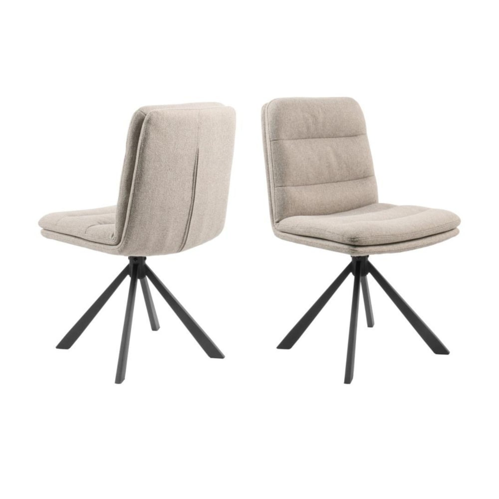 Lot de 2 chaises pivotantes